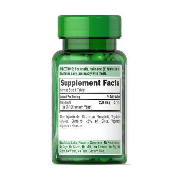 GTF Chromium 200 mcg - 100 tabs 2023-10-2472 фото