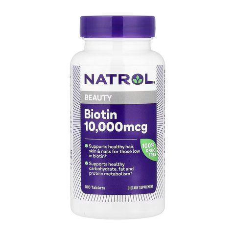 Biotin 10,000mcg - 100 tabs 100-25-6725399-20 фото