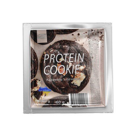 Protein Cookie - 60g Caramel Cookies (Поштучно) 2024-11-0343 фото